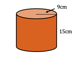 Volume of a cylinder example